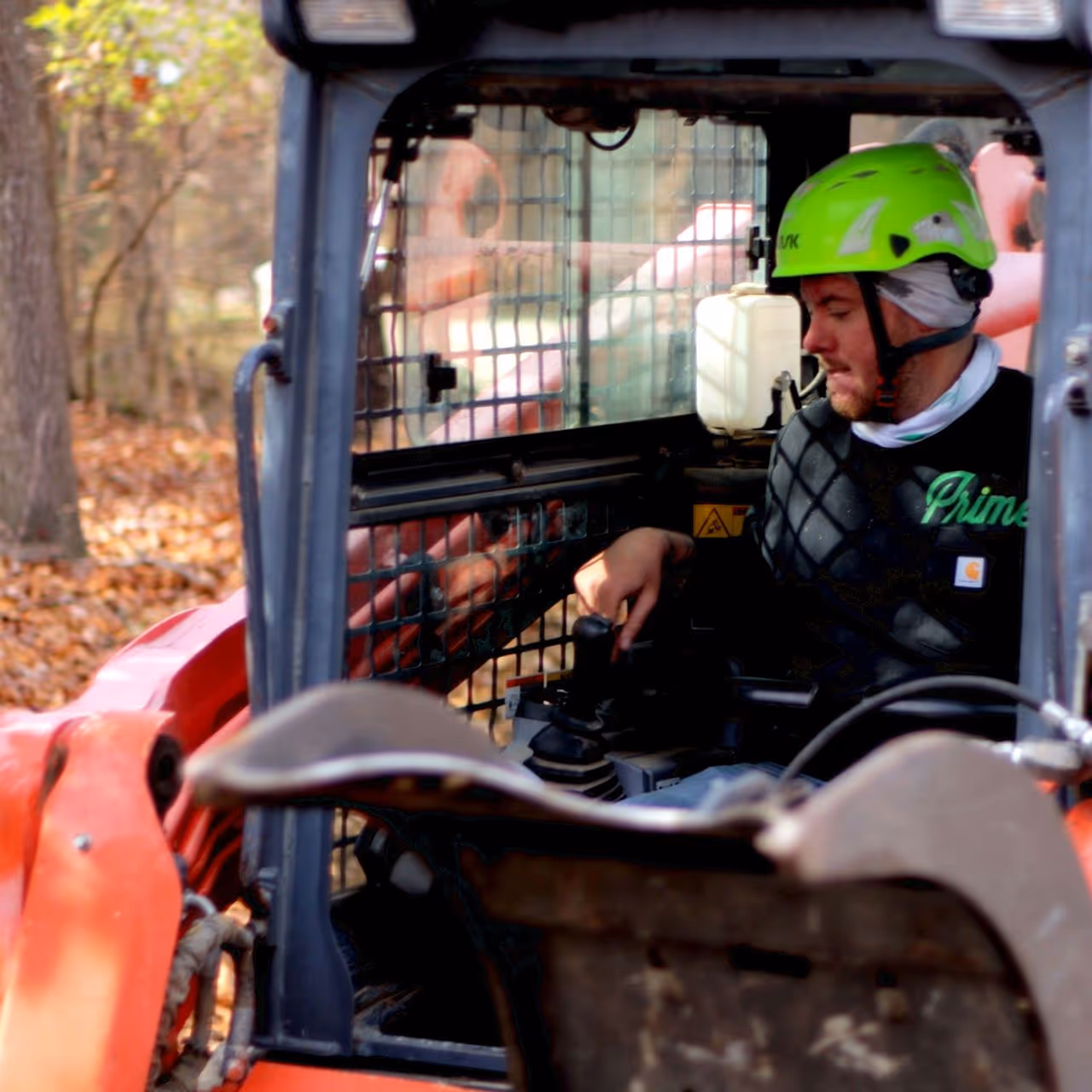 Landscaping skid steer moving soil Christiansburg VA