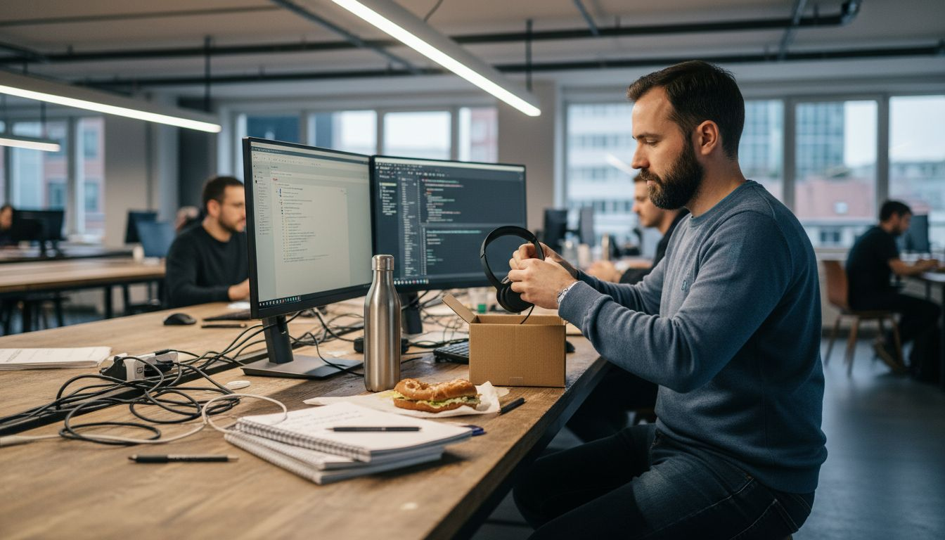 Helles und modernes Coworking-Büro mit erstklassiger technischer Ausstattung.