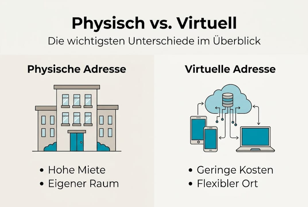 Übersicht zu physischen und virtuellen Adressen auf einen Blick