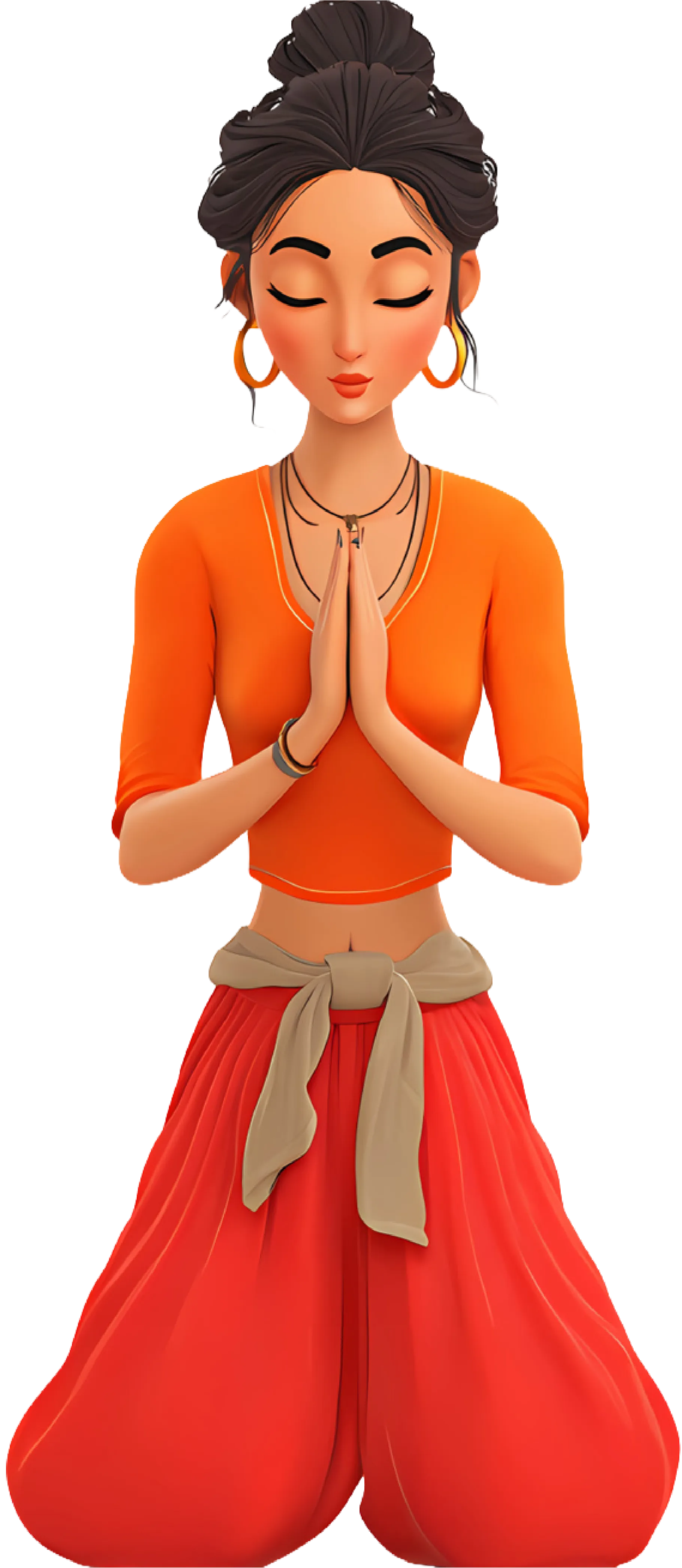 Woman relaxing comfortably during a mental health session at VinayakM studio