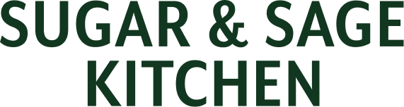 Text logo reading 'SUGAR & SAGE KITCHEN' in bold uppercase letters.