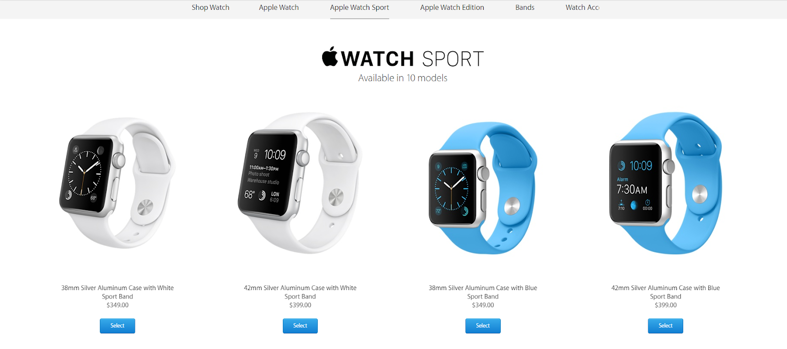 Apple Watch lineup