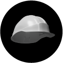 pictogramme représentant le casque de chantier