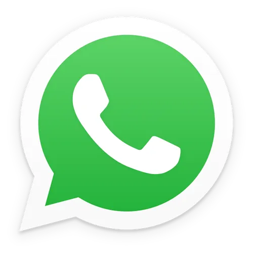 WhatsApp-logo met een groene spraakballon en een witte telefoonhoorn.