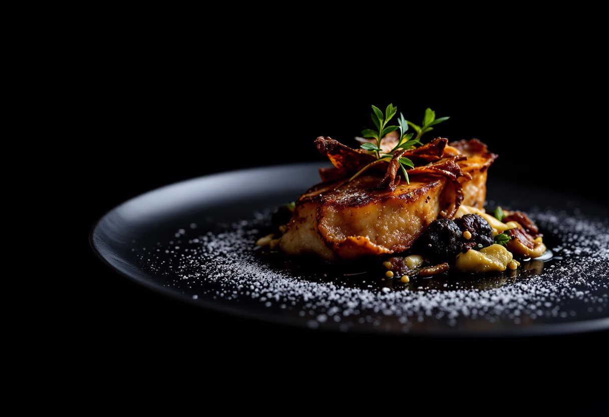 image of signature dish in a fine dining restaurant