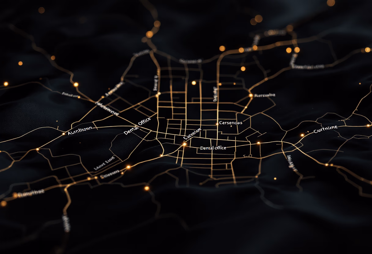 image of area map (for a dental office)