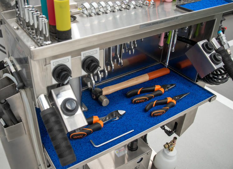 ES Trolley tool tray from above