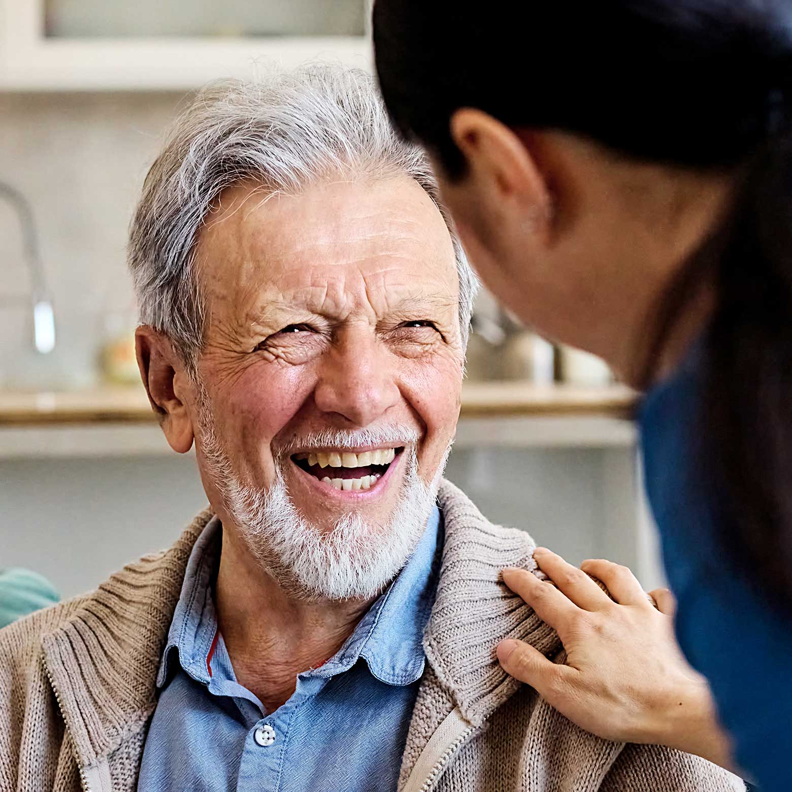 Smiling older man