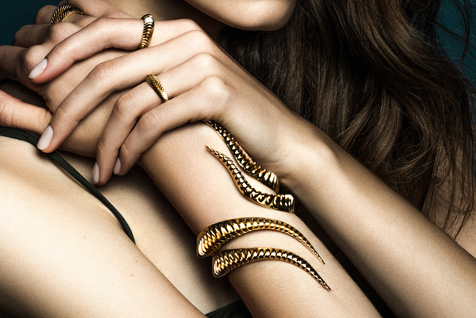 Sculptural jewelry piece designed by Ramona Albert.