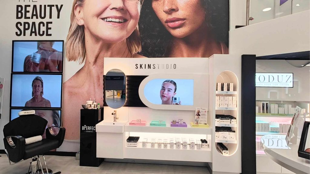 in-store treatment area