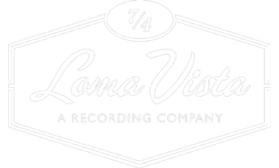 Loma Vista Recordings logo with stylized text inside a hexagonal frame and a 7/4 time signature symbol at the top.