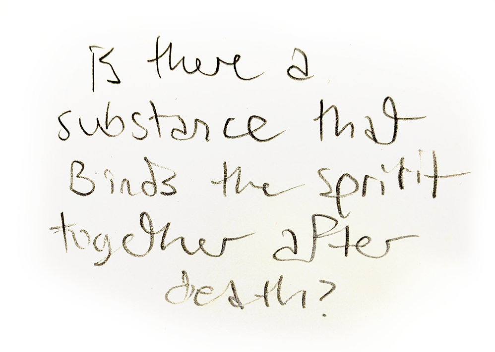 Is there a substance that binds the spirit together after death?