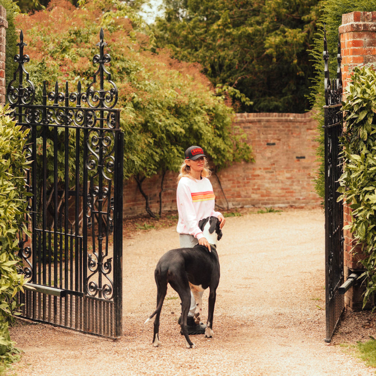 Catherine at gates - Midgham House