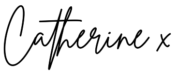 Handwritten signature reading 'Catherine x' in black ink on white background.