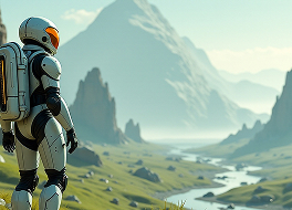 Explorers walking on alien planet - Explorer pack