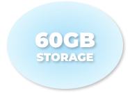 60GB storage label