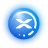 Badge blu Supersonix