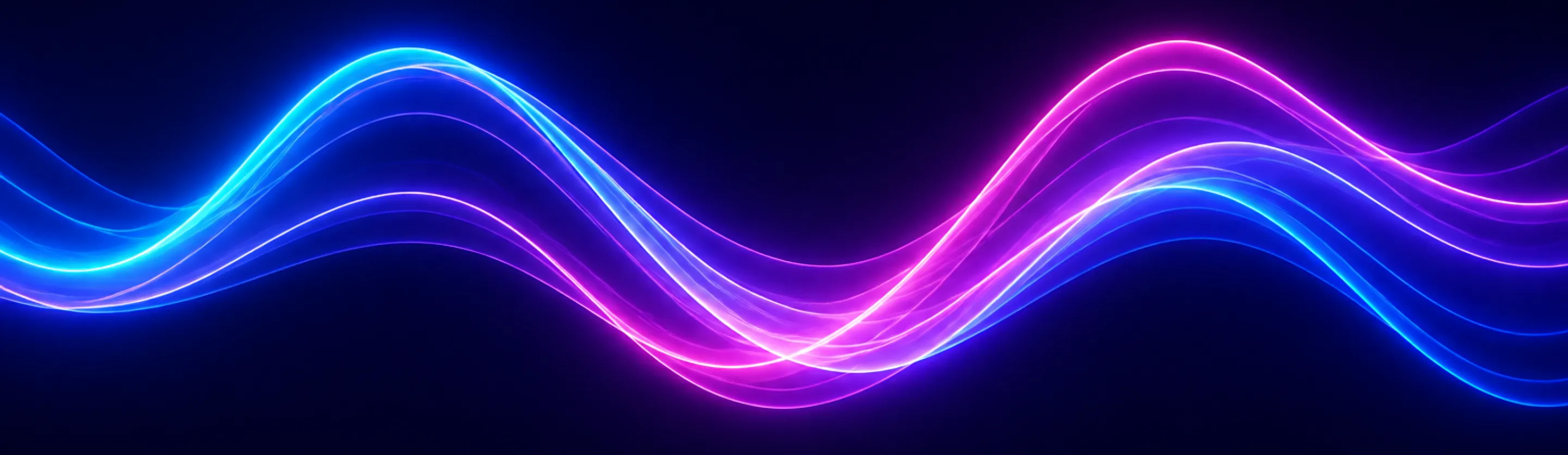 Onde al neon astratte blu e viola