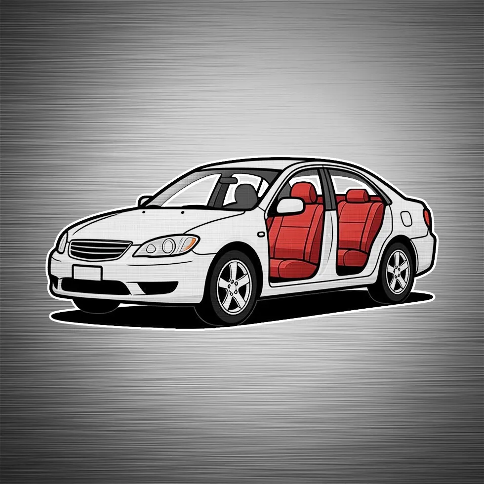 Sedan interior being professionally cleaned by Madison Auto Trim, Wisconsin. Automotive detailing, deep interior cleaning, upholstery care, and vehicle sanitation services.