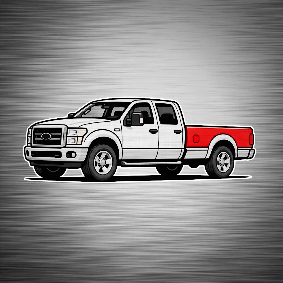 Pickup truck bed graphic showing professional spray-in bedliner by Madison Auto Trim, Wisconsin. Spray-in truck bed liners, protective automotive coatings, and durable vehicle surface protection services.
