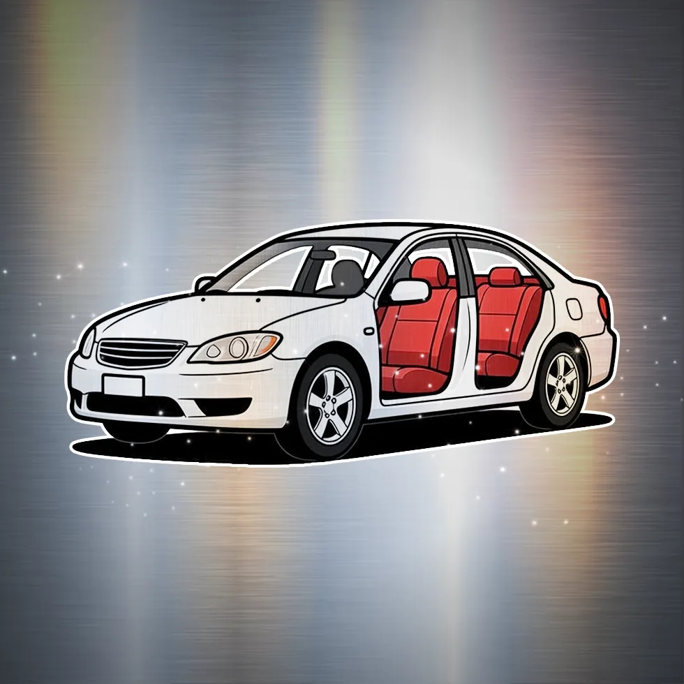 Sedan interior being treated with System X interior protection by Madison Auto Trim, Wisconsin. Upholstery stain prevention, interior surface protection, and professional vehicle detailing services.