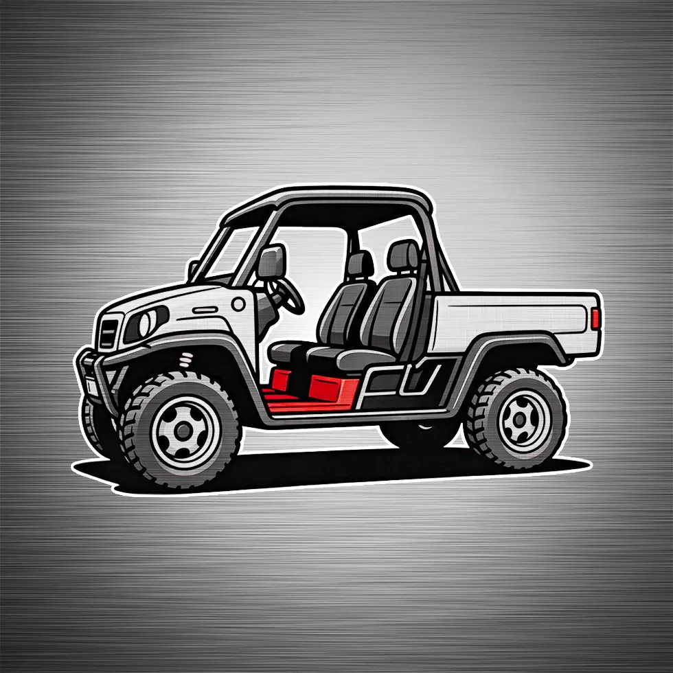 UTV interior graphic showing professional spray-in bedliner & coatings by Madison Auto Trim, Wisconsin. Spray-in truck bed liners, protective automotive coatings, and durable vehicle surface protection services.