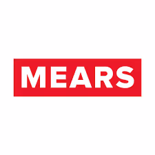 MEARS company logo with white text on a red rectangular background.