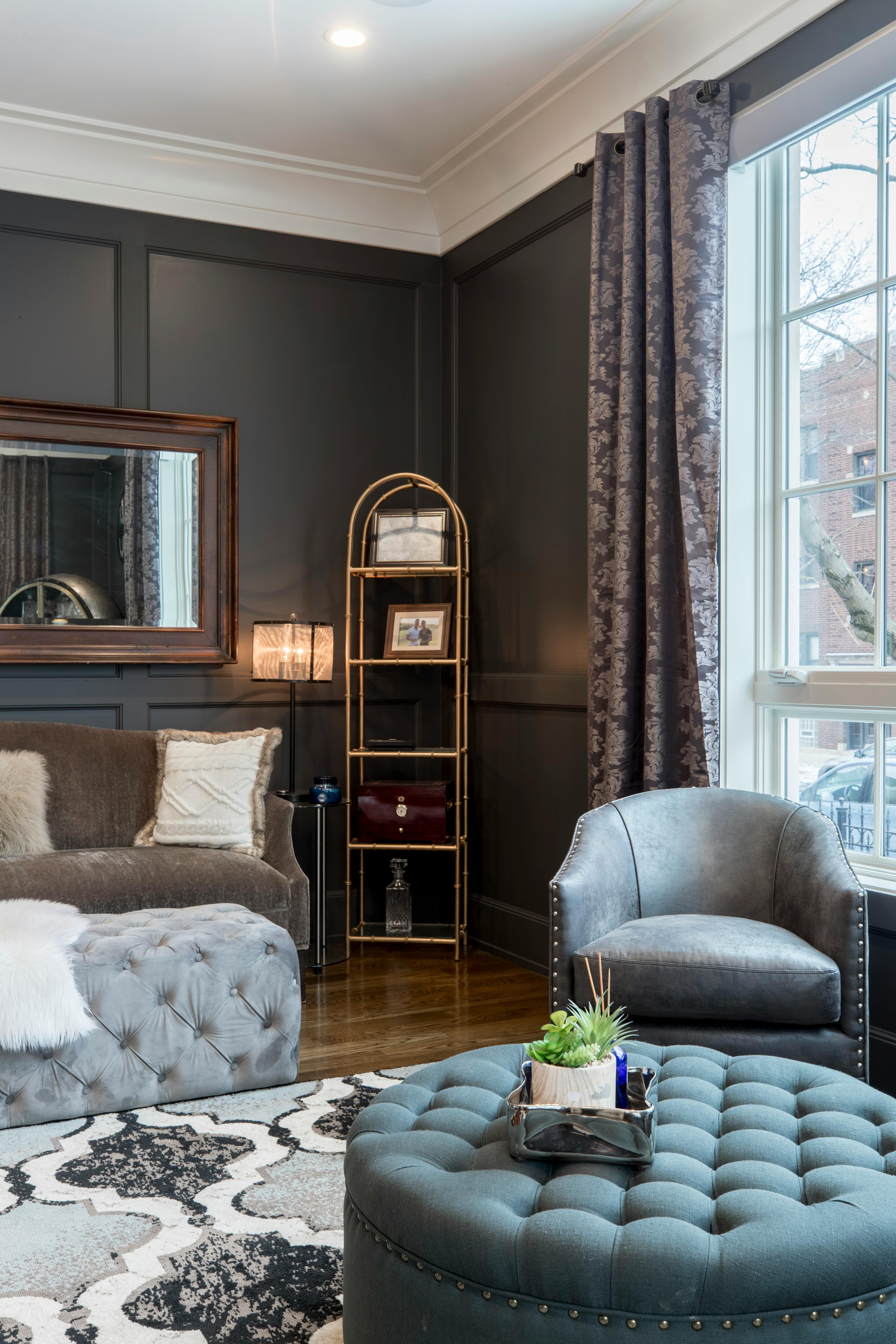 Victorian-style sitting room with wooden flooring and decorative rug — carpet and LVT flooring options for period terrace homes in Peterborough PE1 PE2