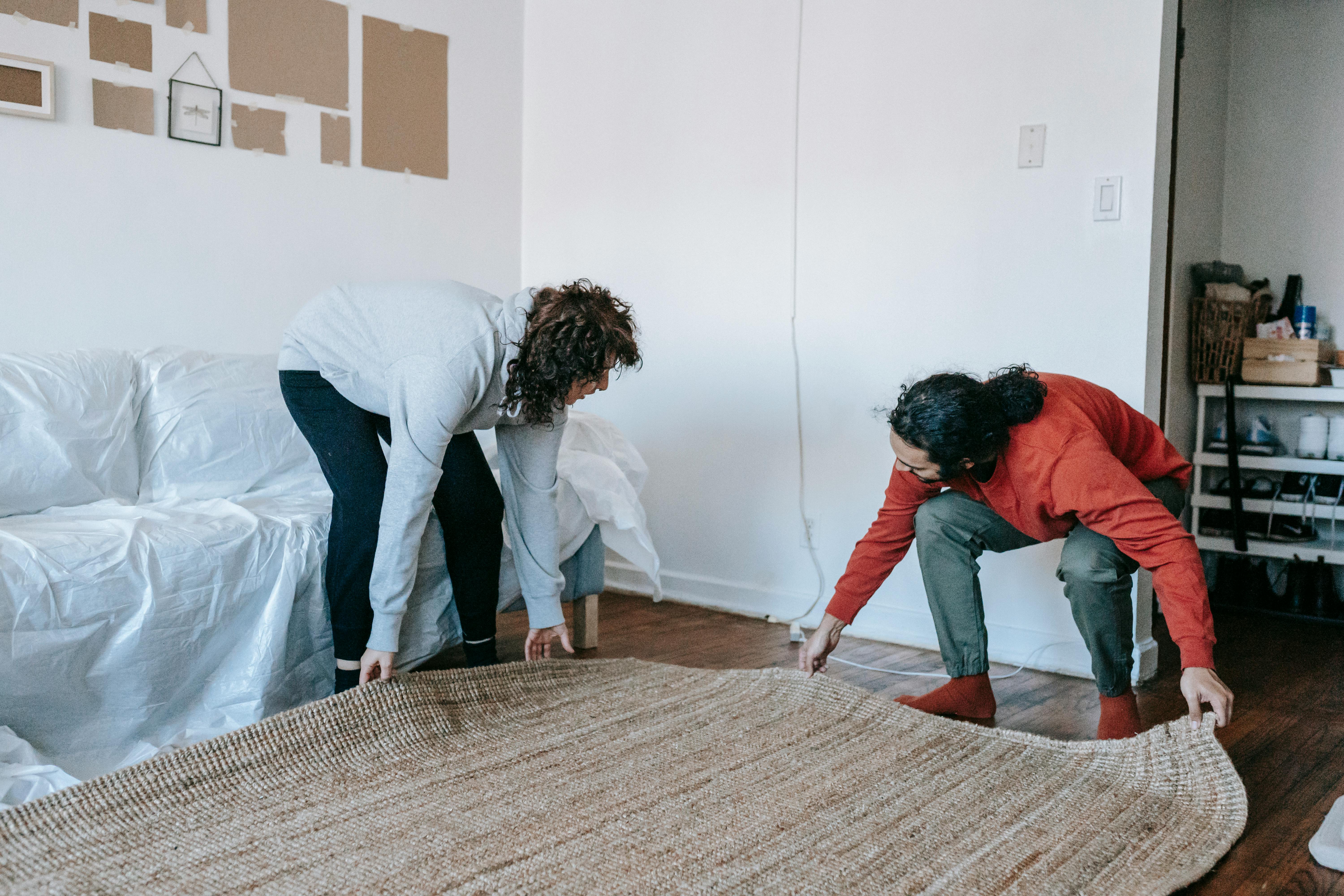 Professional carpet fitting and underlay installation on concrete floor in Peterborough, Cambridgeshire — Cambridgeshire Carpets