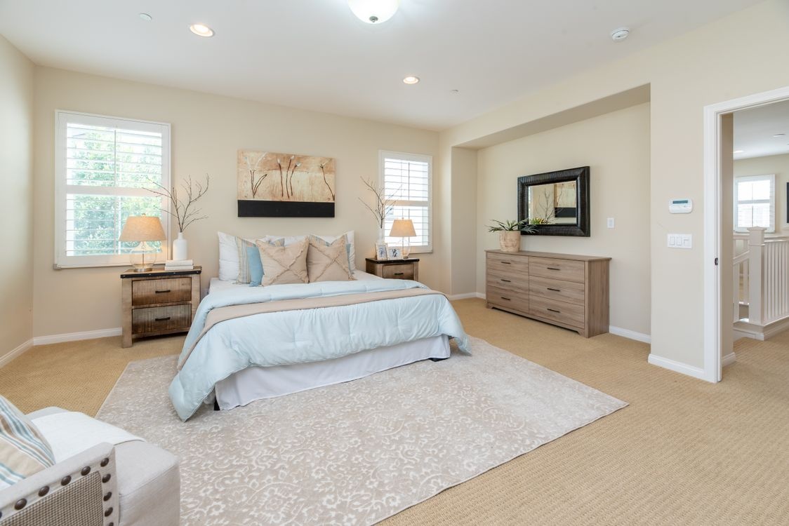 Beautifully carpeted master bedroom in Peterborough — Cambridgeshire Carpets