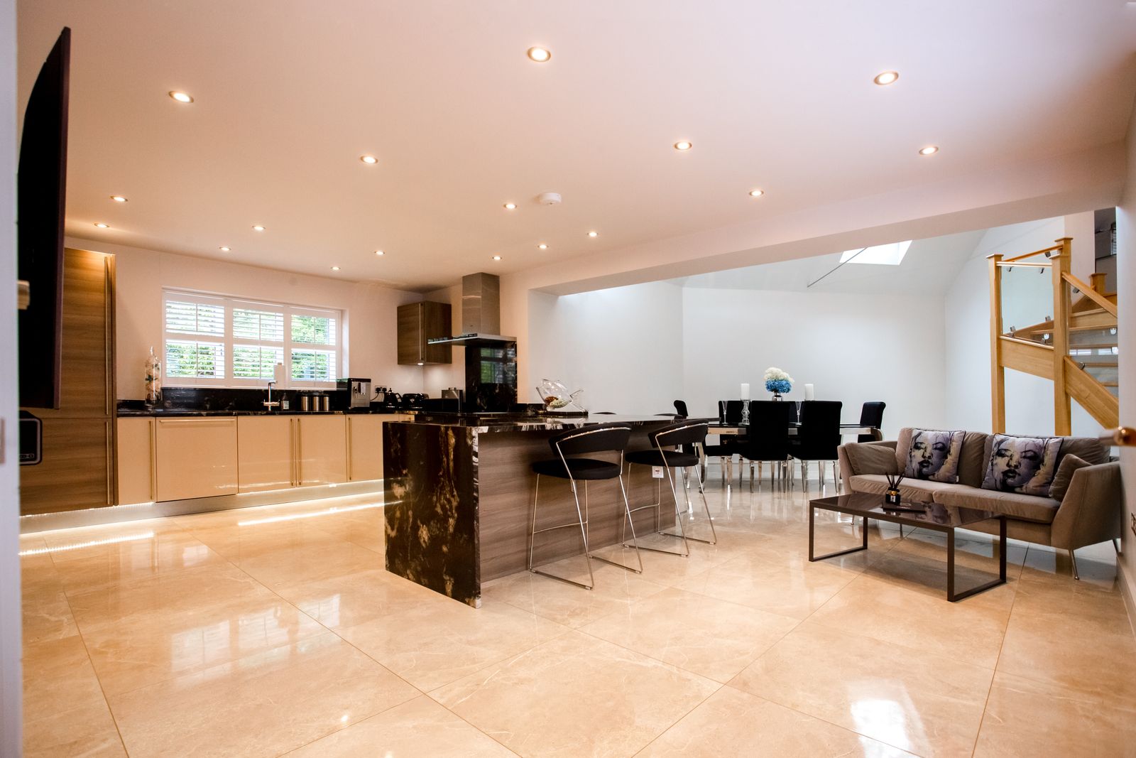Open-plan kitchen diner flooring in Peterborough, PE1 — Cambridgeshire Carpets