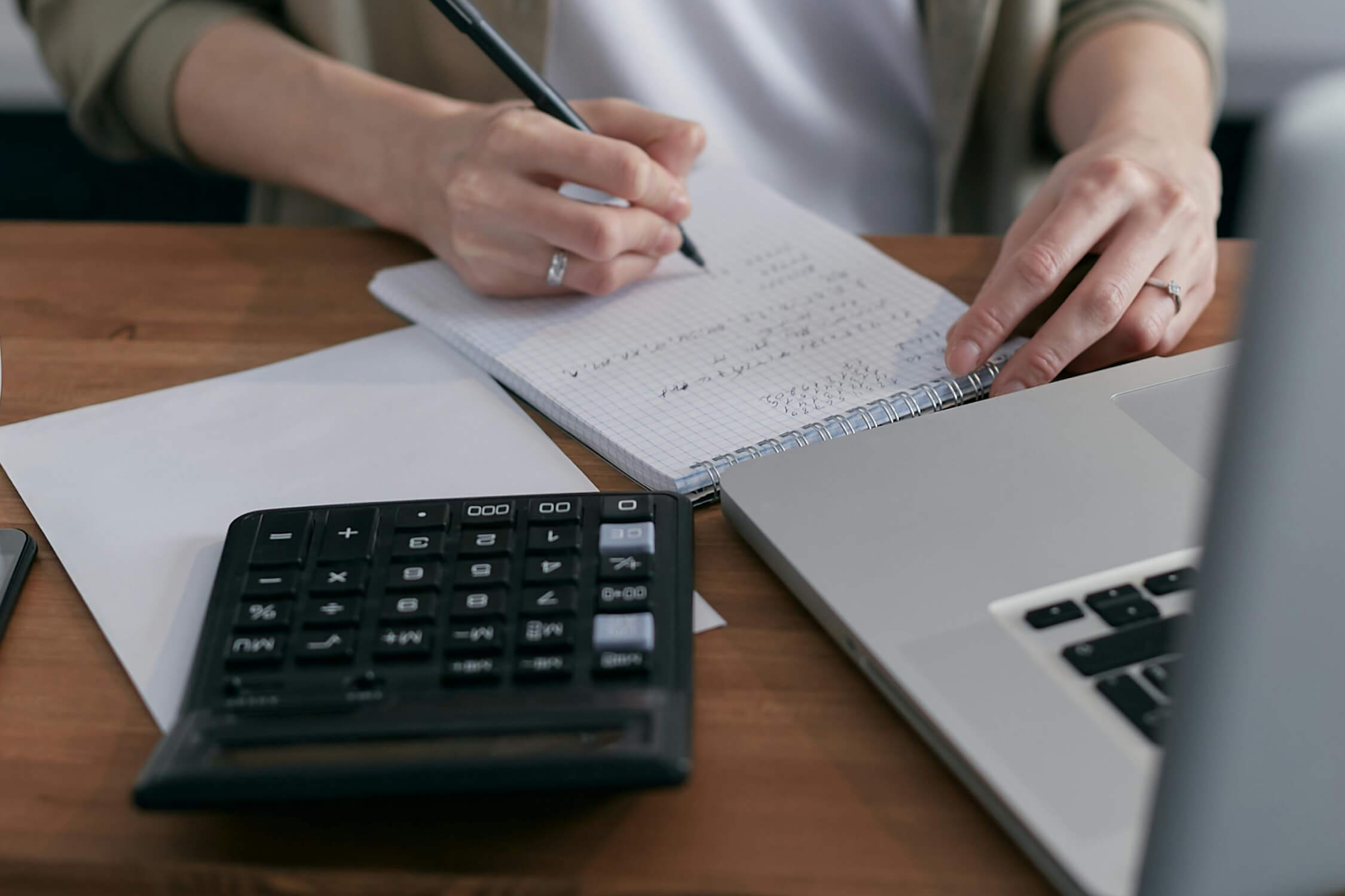 Catch up bookkeeper organizing and managing books