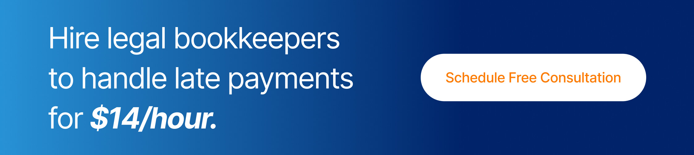 professionals to handle outstanding payment