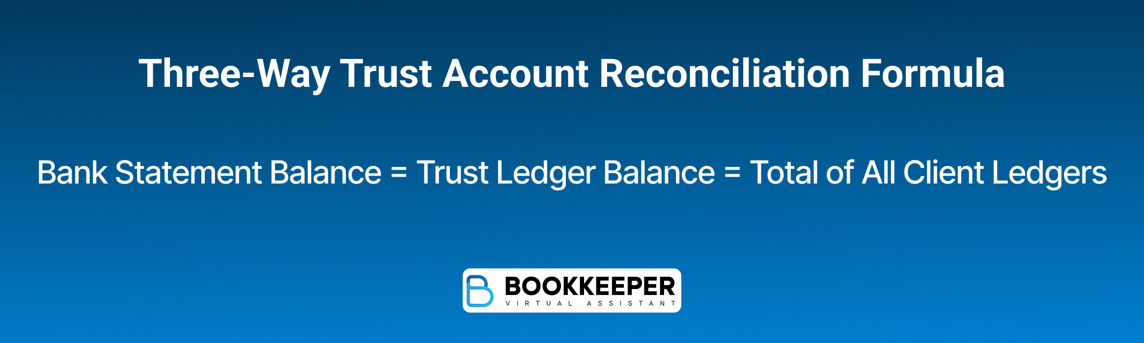 three way reconciliation formula