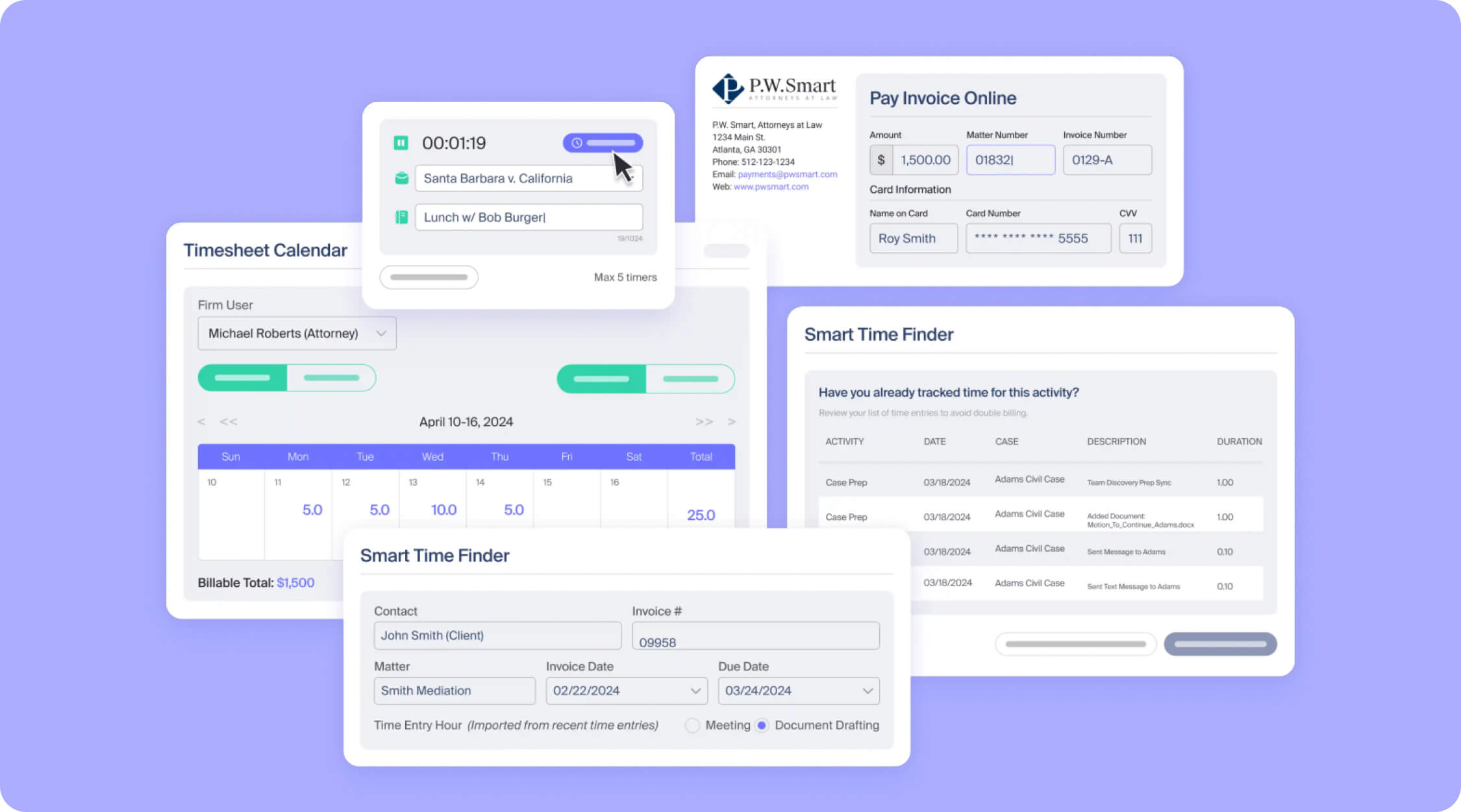 MyCase invoice management