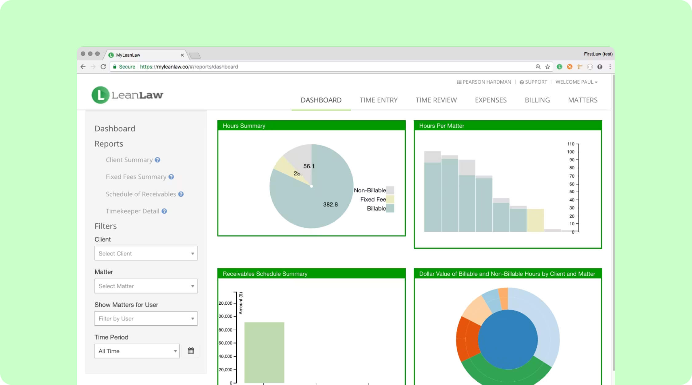 LeanLaw invoice management