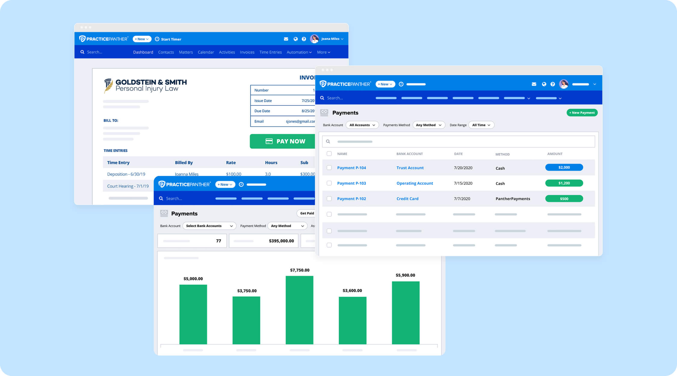 PracticePanther Invoice management