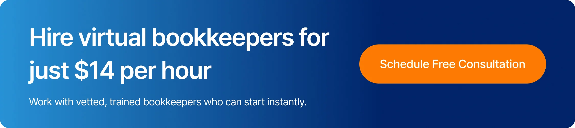 bookkeeper banner for hiring