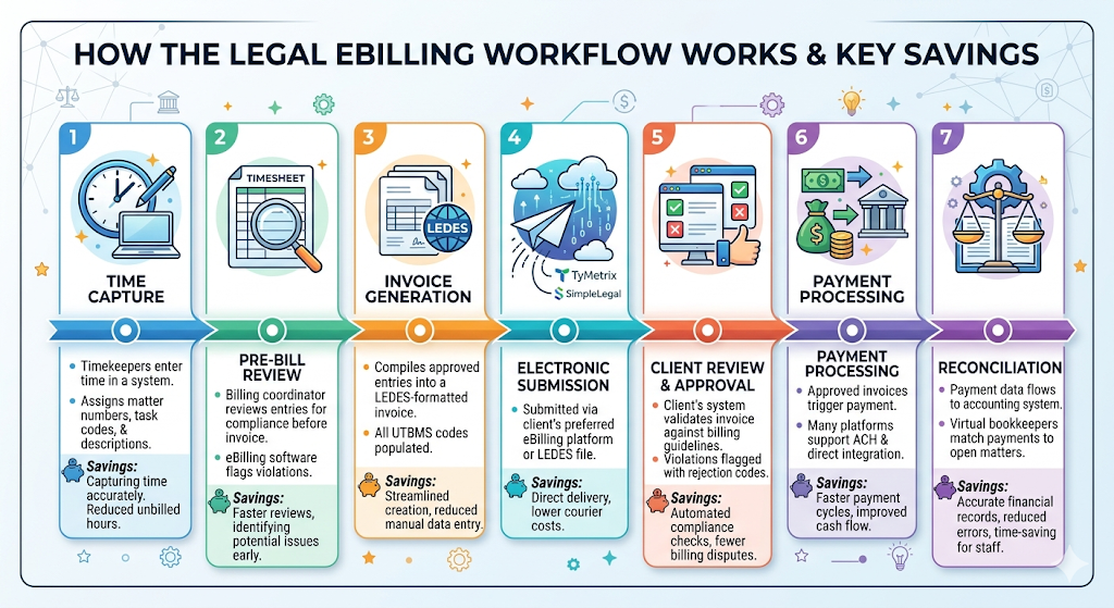 How the Lgal eBilling Worklows Works and Key Savings