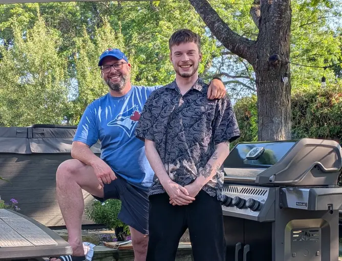Picture of Evan and his Dad