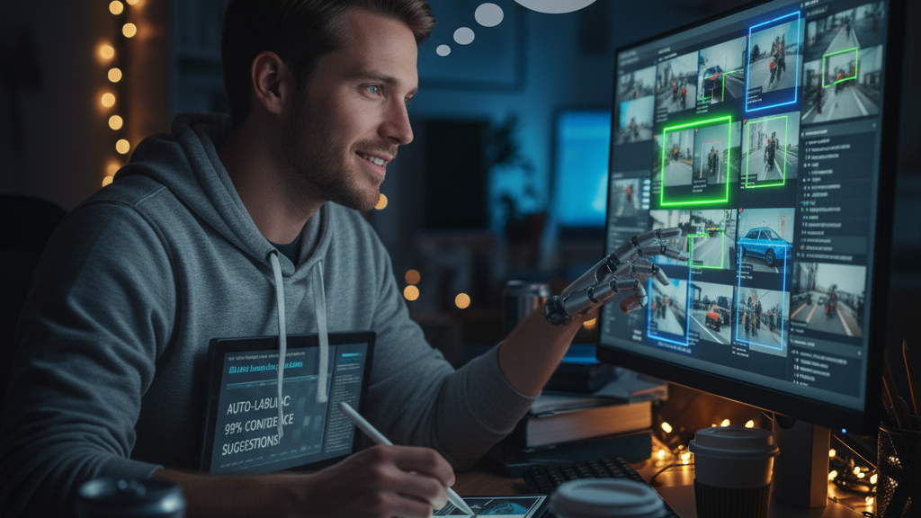 digital project interface filling the entire background
