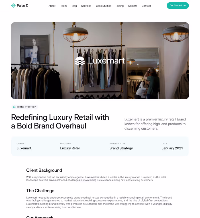 Case Study Single Page