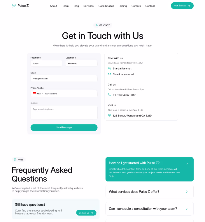 Contact Page V3