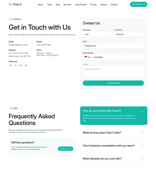 Contact Page V1