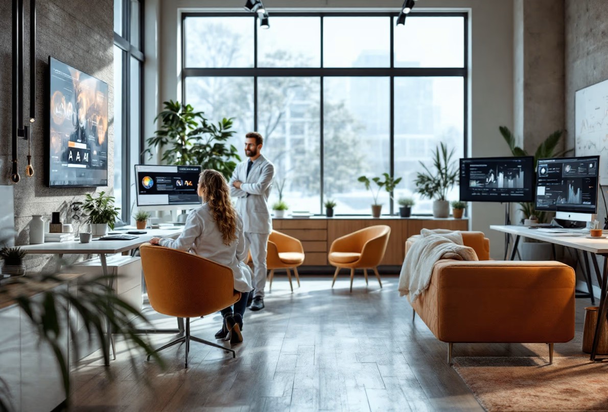 image of ai learning with modern classroom engagement