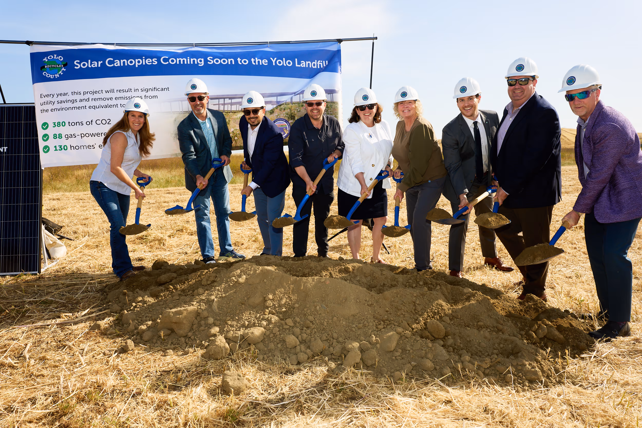Yolo county landfill groundbreaking ceremony