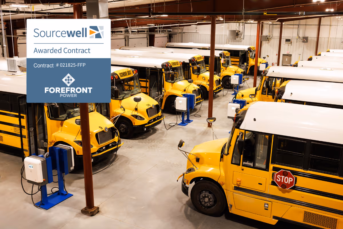 Electric School Bus Fleet Garage