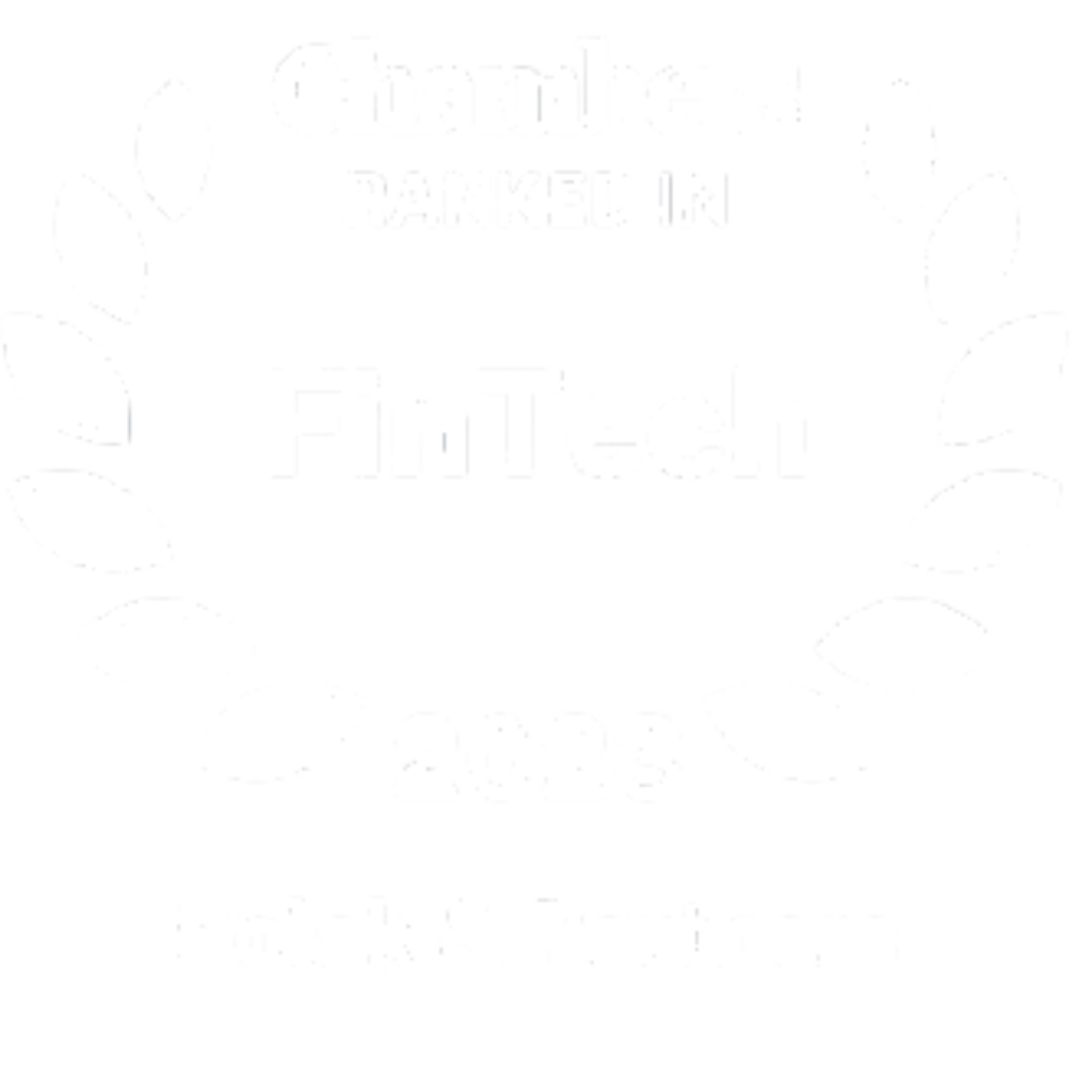 Chambers ranked in FinTech 2023 by Slack & Partners emblem with laurel wreath.