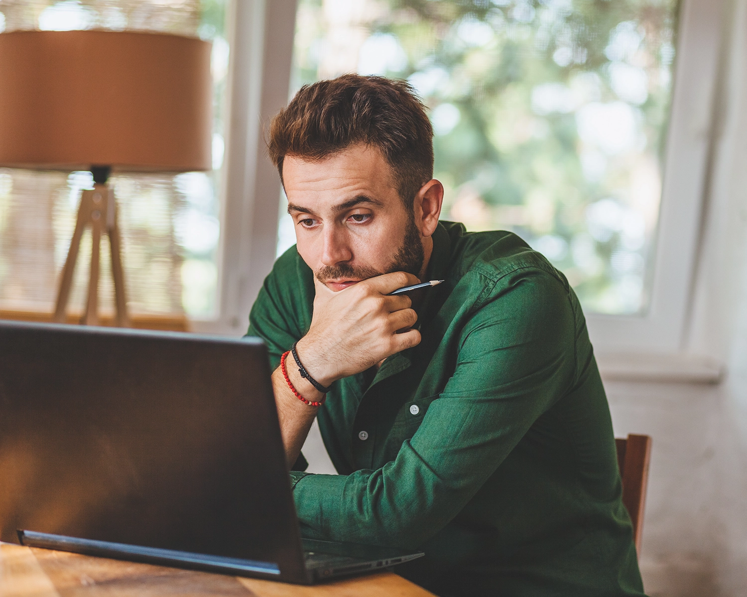 frustratred and confused man