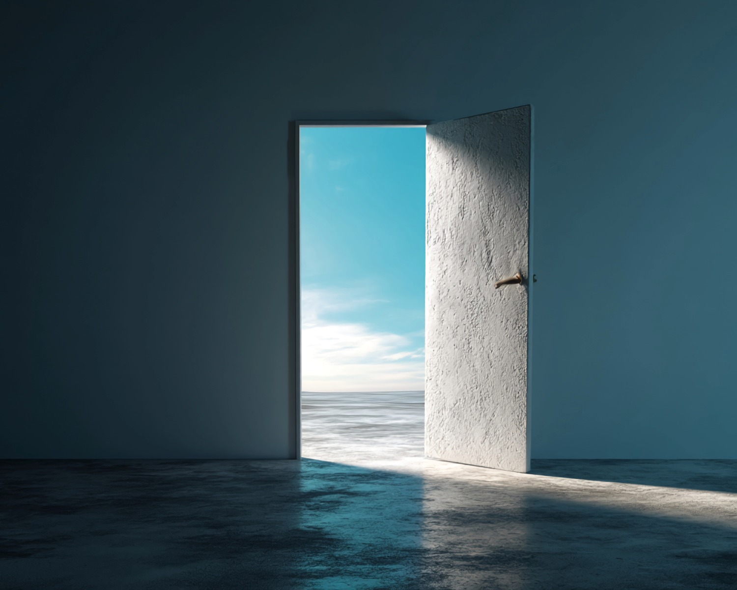 picture of an open doorway leading to fresh and open air